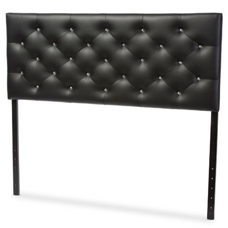 Baxton Studio Viviana Faux Leather Tufted Full Panel Headboard