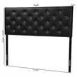 Baxton Studio Viviana Faux Leather Tufted Queen Panel Headboard