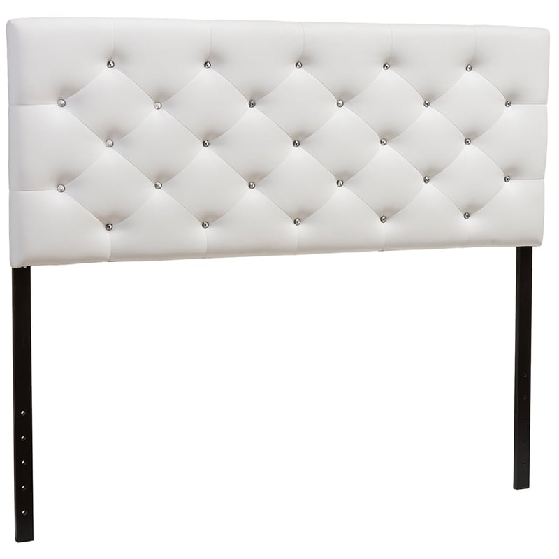 Baxton Studio Viviana Faux Leather Tufted Full Panel Headboard