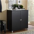 Baxton Studio Marcy Multipurpose Entryway Storage Cabinet in Brown