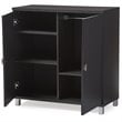 Baxton Studio Marcy Multipurpose Entryway Storage Cabinet in Brown