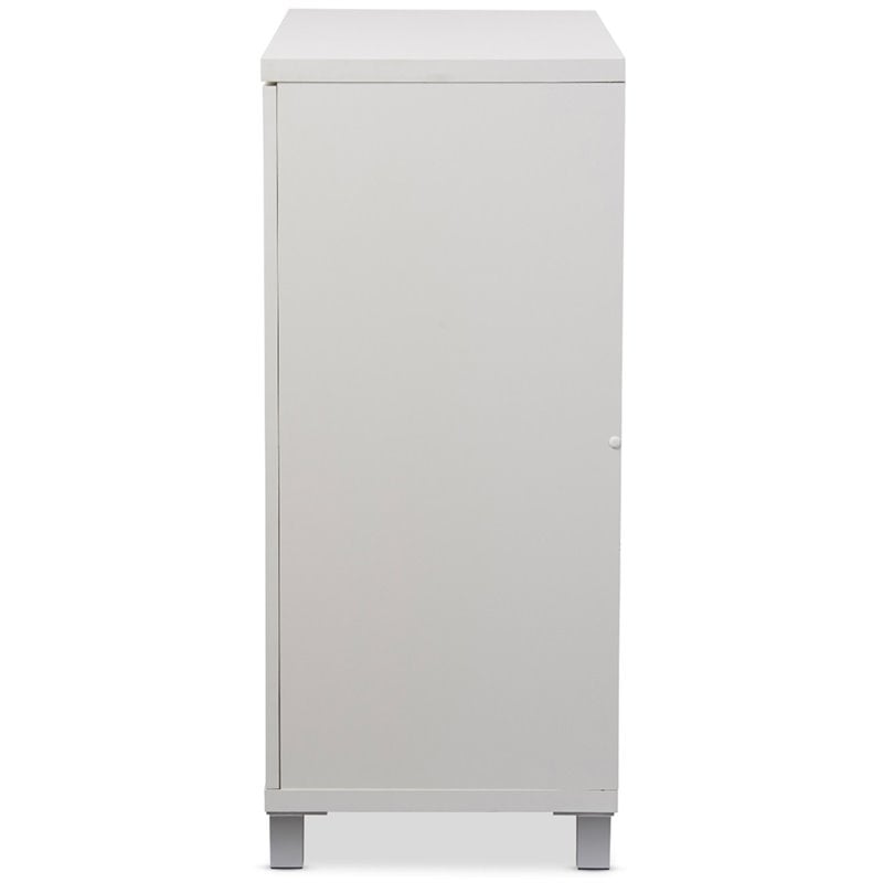 Baxton Studio Marcy Multipurpose Entryway Storage Cabinet In White