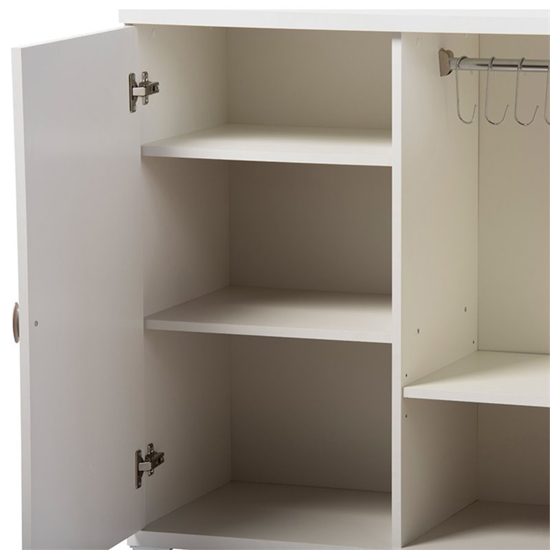 Baxton Studio Marcy Multipurpose Entryway Storage Cabinet In White