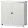 Baxton Studio Marcy Multipurpose Entryway Storage Cabinet in White