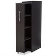 Baxton Studio Lindo 1 Pull Out Door Media Storage Cabinet in Brown