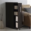 Baxton Studio Lindo 1 Pull Out Door Media Storage Cabinet in Brown