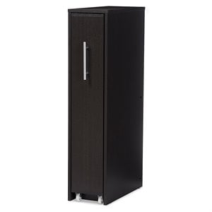 baxton studio lindo 1 pull out door media storage cabinet in brown