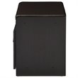 Baxton Studio Margaret Faux Leather Shoe Bench in Espresso