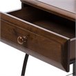 Baxton Studio Jevenci 1 Drawer Nightstand in Brown and Black