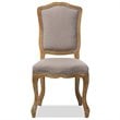 Baxton Studio Chateauneuf Dining Side Chair in Oak and Beige