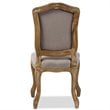 Baxton Studio Chateauneuf Dining Side Chair in Oak and Beige