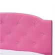 Baxton Studio Canterbury Faux Leather Tufted Queen Platform Bed