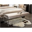 Baxton Studio Hildon Upholstered Bedroom Bench in Beige
