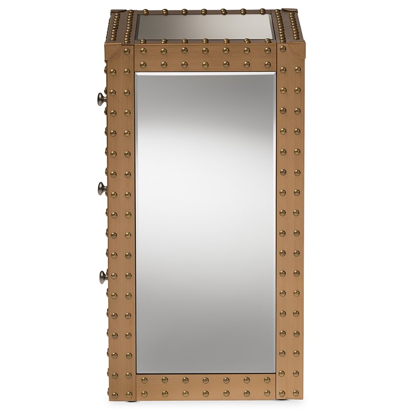 Baxton Studio Azura Hollywood Regency Glamour Style End Table