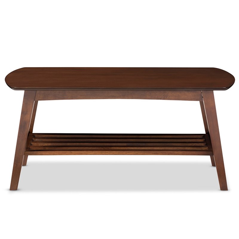 Baxton Studio Sacramento Coffee Table in Dark Walnut