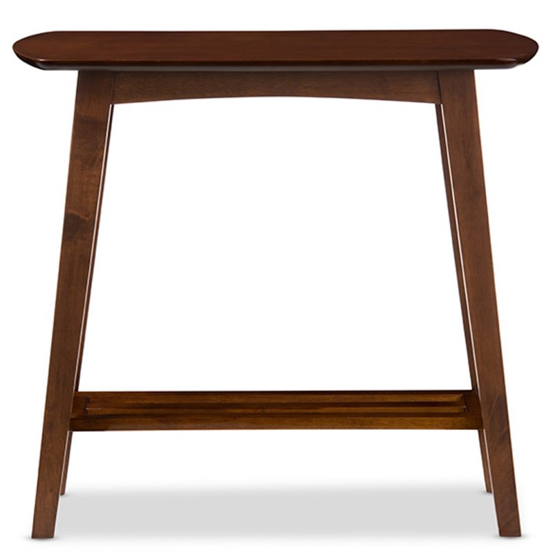 Baxton Studio Sacramento Console Table in Dark Walnut