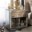 Baxton Studio Rochadh 1-drawer and 1-shelf End Table and End Table