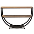 Baxton Studio Blakes Console Table in Antique Black and Brown