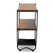 Baxton Studio Blakes Console Table in Antique Black and Brown