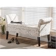 Baxton Studio Avignon Tufted Storage Bench in Beige