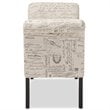 Baxton Studio Avignon Tufted Storage Bench in Beige