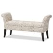 Baxton Studio Avignon Tufted Storage Bench in Beige