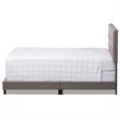 Baxton Studio Brookfield Tufted Full Panel Bed in Gray