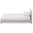 Baxton Studio Elizabeth Upholstered Full Platform Bed in Beige