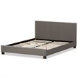 Baxton Studio Elizabeth Upholstered Full Platform Bed in Gray