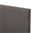 Baxton Studio Elizabeth Upholstered Queen Platform Bed in Gray