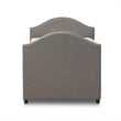 Baxton Studio Alessia Upholstered Daybed with Trundle in Gray Fabric