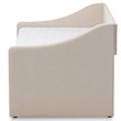 Baxton Studio Barnstorm Upholstered Daybed with Trundle in Beige