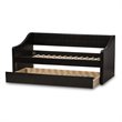Baxton Studio Barnstorm Faux Leather Daybed with Trundle in Black