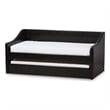 Baxton Studio Barnstorm Faux Leather Daybed with Trundle in Black