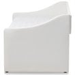 Baxton Studio Barnstorm Faux Leather Daybed with Trundle in White