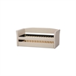 Baxton Studio Camino Upholstered Daybed with Trundle in Beige