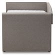 Baxton Studio Camino Upholstered Daybed with Trundle in Gray