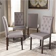 Baxton Studio Gardner Tufted Dining Side Chair in Beige (Set of 4)