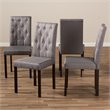 Baxton Studio Gardner Tufted Dining Side Chair in Beige (Set of 4)
