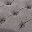 Baxton Studio Annabelle Tufted Storage Ottoman in Gray and Walnut