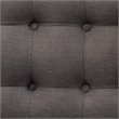 Baxton Studio Melody Tufted Wingback Loveseat in Gray and Light Brown
