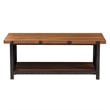 Baxton Studio Herzen Coffee Table in Antique Black and Brown