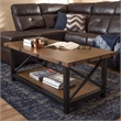 Baxton Studio Herzen Coffee Table in Antique Black and Brown