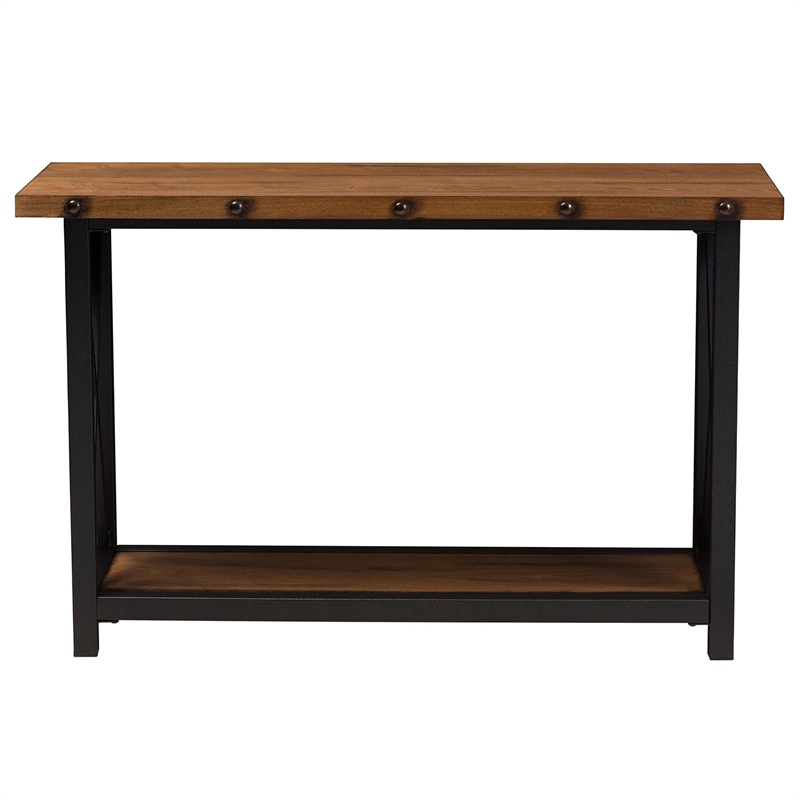 Baxton Studio Herzen Console Table in Antique Black