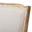 Baxton Studio Cadencia Dining Side Chair in Weathered Oak and Beige