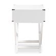 Baxton Studio Curtice White 1-Drawer Wooden End Table