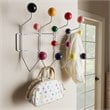 Baxton Studio Penny Wall Mounted Coat Rack in White