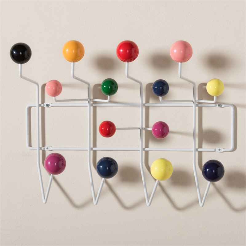 Baxton Studio Penny Wall Mounted Coat Rack in White