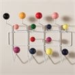 Baxton Studio Penny Wall Mounted Coat Rack in White