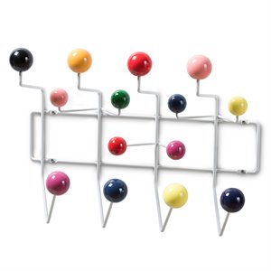 Baxton Studio Penny Wall Mounted Coat Rack in White